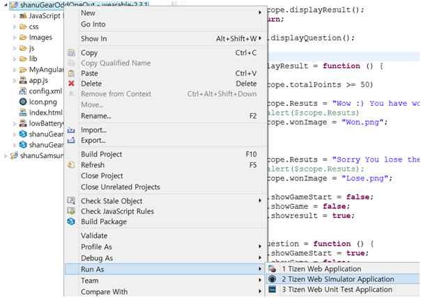 Tizen Web Simulator Application
